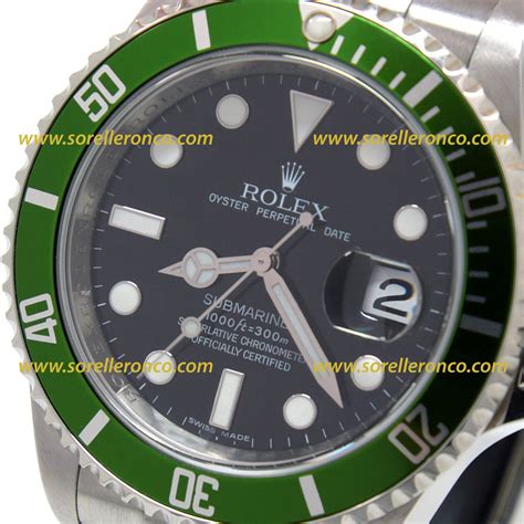 rolex ghiera verde originale|Altro.